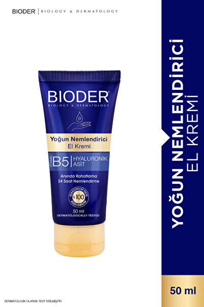 Bioder Yoğun Nemlendirici El Kremi 50 ml – Vitamin B5 & Hyalüronik Asit