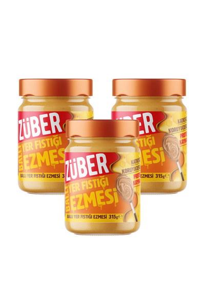 Züber Ballı Yer Fıstığı Ezmesi 315g x 3 Adet