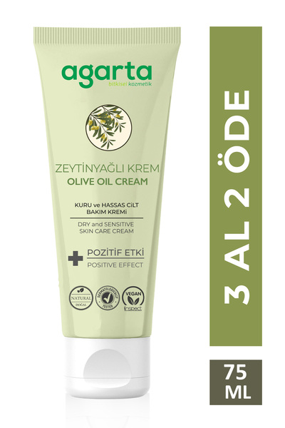 Agarta Doğal Zeytinyağlı Nemlendirici El Ve Vücut Bakım Kremi 75 ml