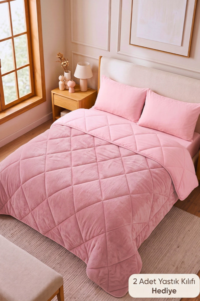 Formeya Set pilota dublu lux pudrat 4 anotimpuri Wellsoft, reversibil, 195x21...