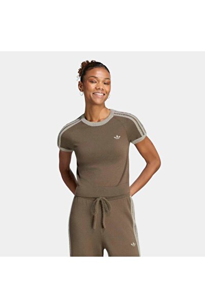 adidas Knit Tee Kadın Örgü Spor T-shirt KS7374