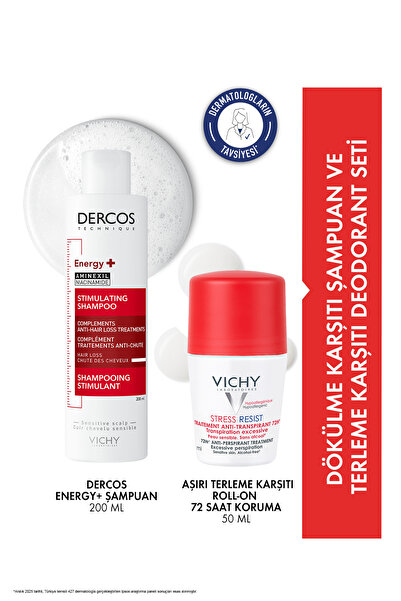 Vichy Dökülme Karşıtı Şampuan ve Yoğun Terleme Karşıtı Deodorant Seti