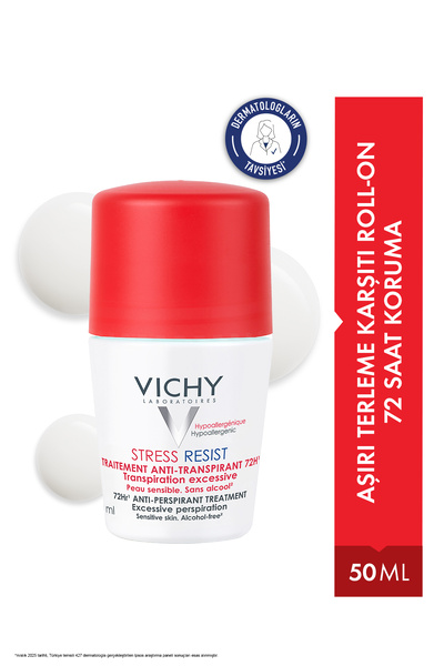 Vichy Stress Resist Aşırı Terleme Karşıtı 72 Saat Etkili Koruma Sağlayan Roll...