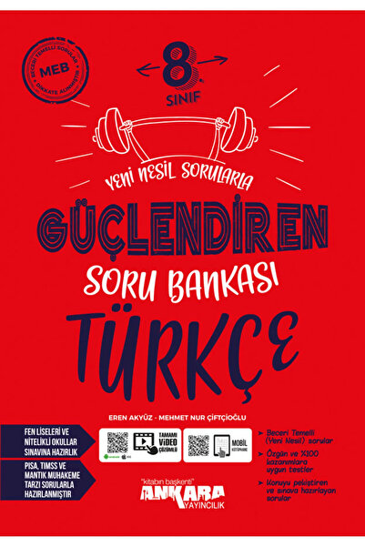 Ankara Yayıncılık 8. Sınıf Türkçe Güçlendiren Soru Bankası