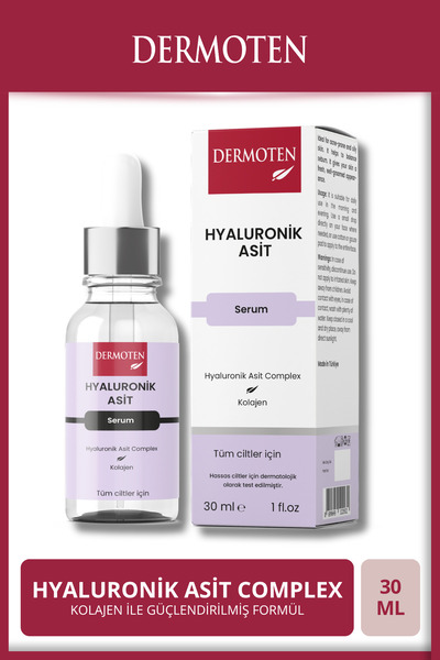 Dermoten Hyaluronik Asit Nemlendirici Cilt Bakım Serum 30 ml