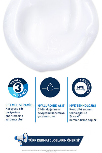 CeraVe Normal ve Kuruya Dönük Ciltler İçin Seramid ve Hyalüronik Asit İçeren Nemlendiren Temizleyici 88 ml