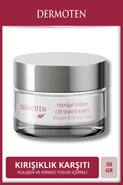 Dermoten Repage Red Seaweed Skin Care Cream - 50 ml Collagen Anti-Aging