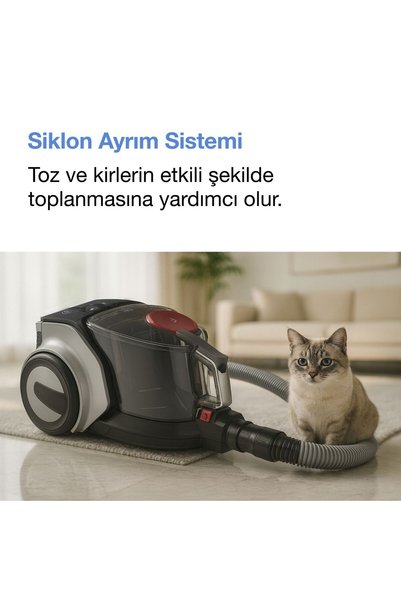 Fakir Spider BL 6022 Toz Torbasız Elektrikli Süpürge