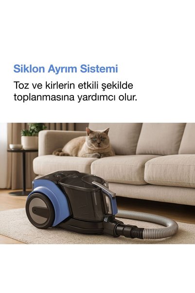 Fakir Spider BL 6026 Toz Torbasız Elektrikli Süpürge