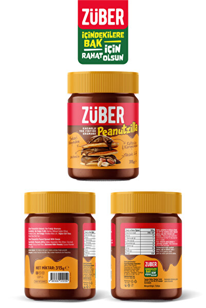 Züber Peanutzilla Kakaolu Yer Fıstığı Kreması 315g