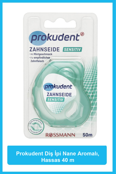 prokudent Diş İpi Nane Aromalı, Hassas, 40 mt