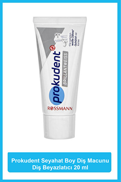 prokudent Seyahat Boy Diş Macunu Diş Beyazlatıcı Etkili 20 Ml