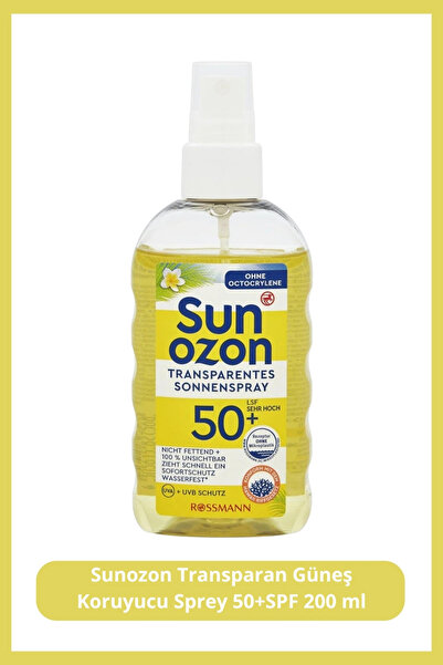 SunOzon GUNES SPREYI 200ML TRANSPARAN SPF50+