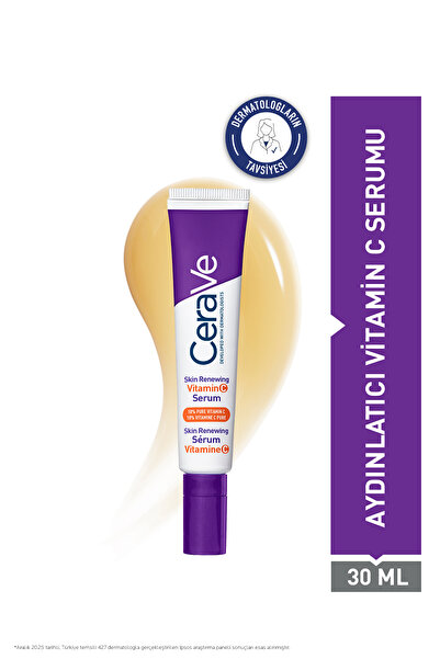 CeraVe Skin Renewing Cilt Yenileyici & Aydınlatıcı Etkili C Vitamini Yüz Seru...