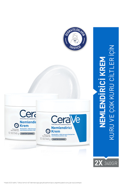 CeraVe Kuru Ciltler İçin Seramid Ve Hyalüronik Asit İçerikli Nemlendirici Yüz...