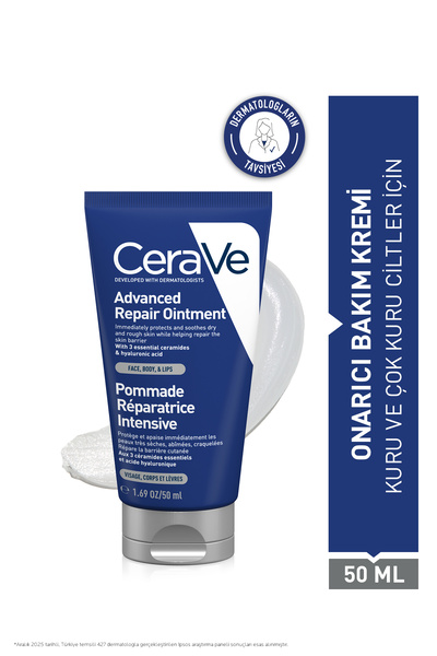 CeraVe Kuru Ciltler İçin Gelişmiş Onarıcı Bakım Kremi 50 ml