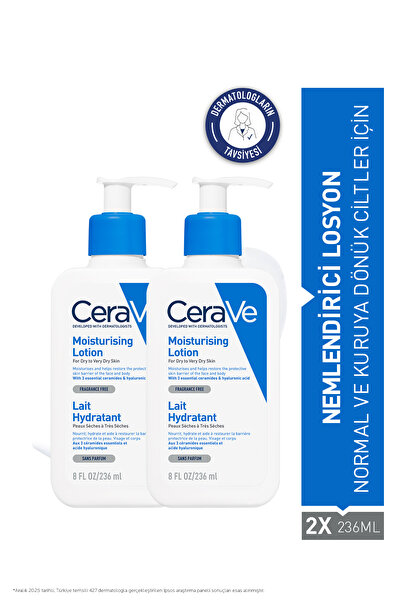 CeraVe Hyalüronik Asit&Seramid İçerikli Normal ve Kuru Ciltler İçin Nemlendir...