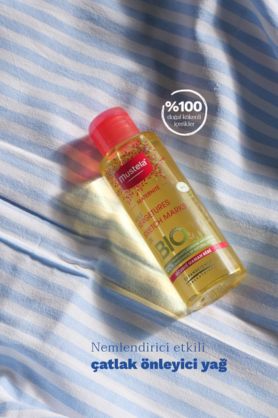 Mustela زيت الوقاية من علامات التمدد زيت ما قبل التمدد 105 مل
