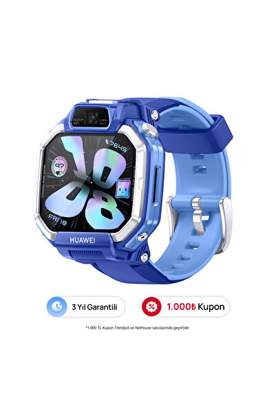 Huawei Watch Kids X1 Akıllı Çocuk Saati - Mavi , Çift Kamera, Hassas Konum Ta...