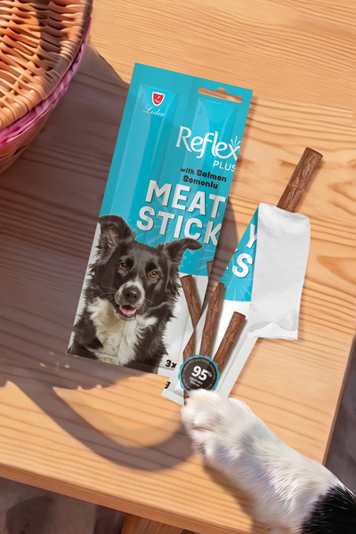 Reflex Somonlu Meaty Stıcks Köpek Ödülü 3X11 gr -TY5609747