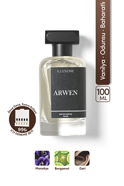 ILLUSIONE FRAGRANCE Arwen Edp Erkek Parfüm 100ml | Vanilya-odunsu-baharatlı |...