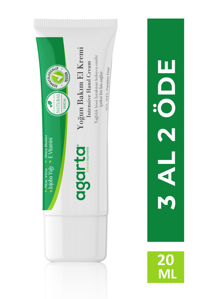Agarta Doğal Nemlendirici Yoğun Bakım El Kremi -vitamin E Ve B5 - Jojoba, She...