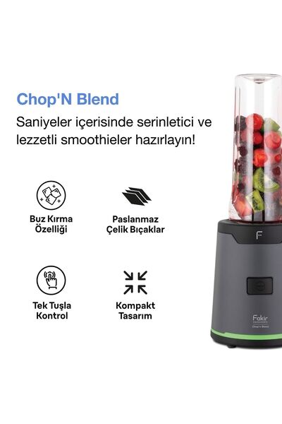 Fakir Chop'N Blend Smoothie Blender Yeşil