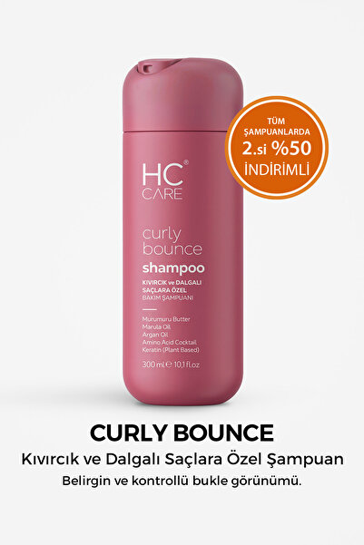 HC Care Curly Bounce Kıvırcık ve Dalgalı Saçlar için Bakım Şampuanı