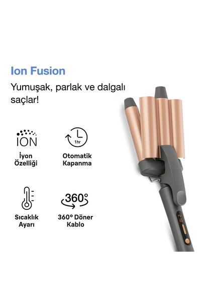 Fakir Ion Fusion 3-in-1 Ionic Water Wave Hair Curler