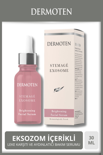 Dermoten StemAgé Exosome Kök Hücre / Eksozom Aydınlatıcı Yüz Serumu 30 ml