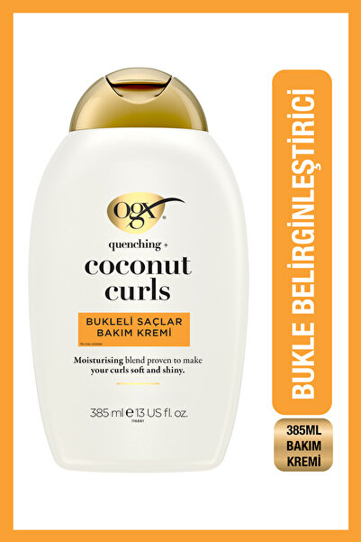 OGX Coconut Curls Bukleli Saçlar İçin Sülfatsız Saç Bakım Kremi 385 ml