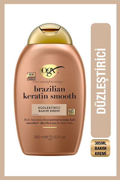 OGX Brazilian Keratin Smooth Düzleştirici Sülfatsız Saç Bakım Kremi 385 ml