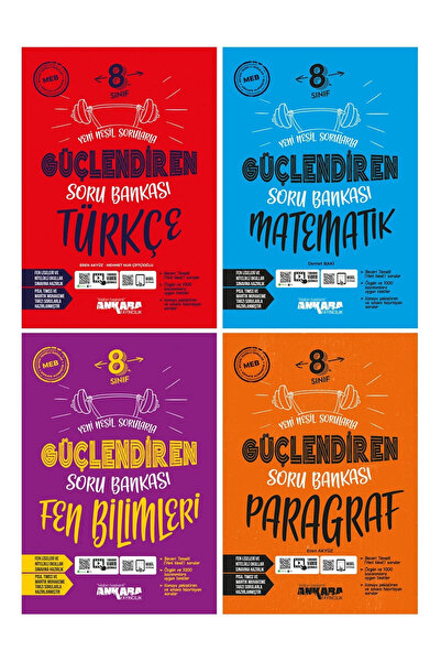 Ankara Yayıncılık 8. Sınıf Lgs Türkçe Matematik Fen Bilimleri Paragraf Güçlen...