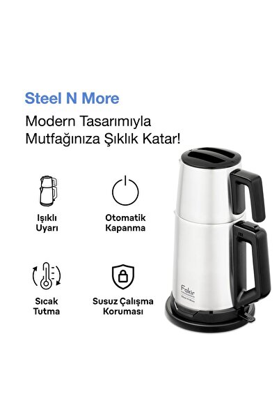 Fakir Steel N More Çay Makinesi Inox