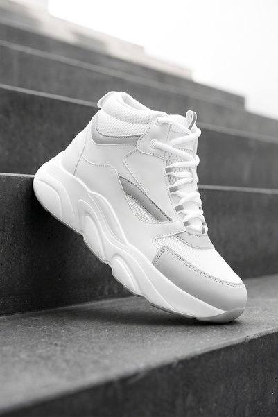 DARK SEER Ds.Mj1838 High-Top White Unisex Sneaker Daily High-Top Sports Shoes