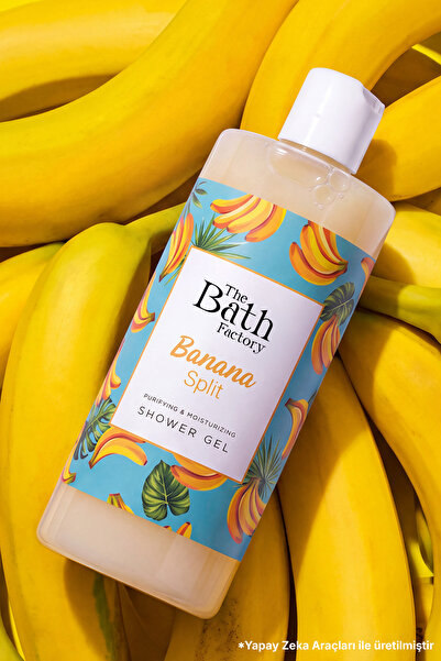 THE BATH FACTORY Nemlendirici Ve Besleyici Banana Split Duş Jeli 400 ml