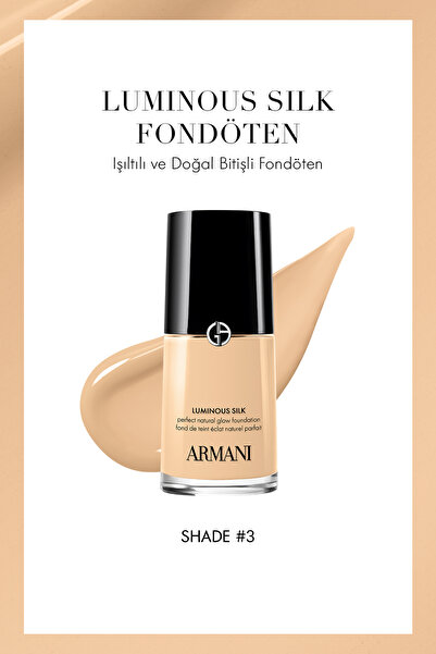 Giorgio Armani Luminous Silk Işıltılı ve Doğal Bitişli Fondöten 3 3614274277616