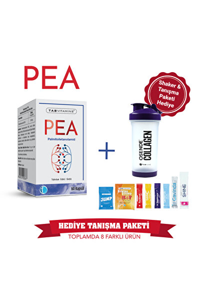 Tabvitamins PEA Palmitoiletanolamid 300 mg 60 Kapsül | Tanışma Paketi Shaker ...