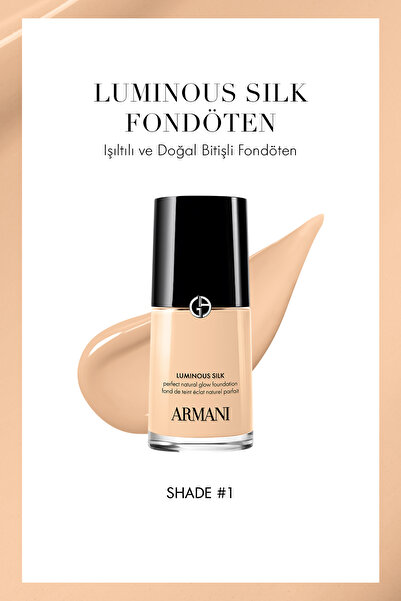 Giorgio Armani Luminous Silk Işıltılı ve Doğal Bitişli Fondöten 1 3614274164664