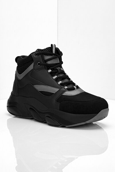 DARK SEER Ds.Mj1838 High-Top Black Unisex Sneaker Daily High-Top Sports Shoes