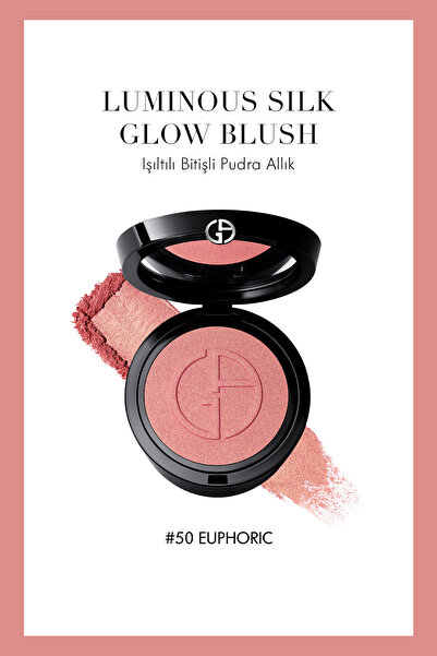 Giorgio Armani Luminous Silk Glow Blush Işıltılı Bitişli Pudra Allık 50 Eupho...