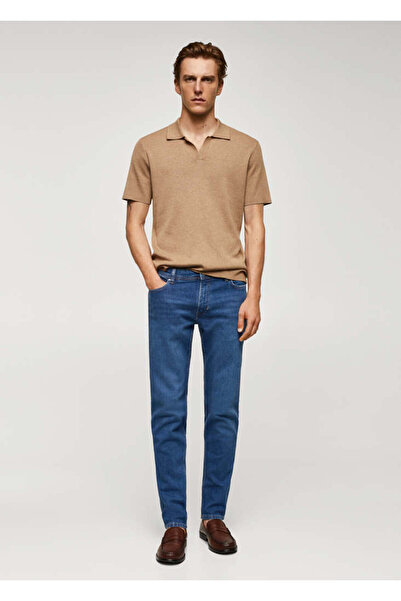 MANGO Erkek Koyu Denim Jeans 47121249