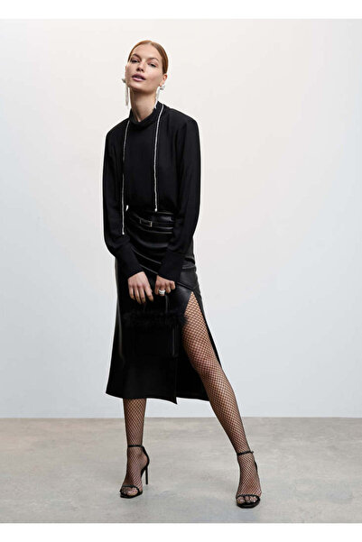 MANGO Woman Black Women's Skirt47051283