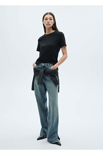 MANGO Siyah Kadın  T-Shirt 77190593