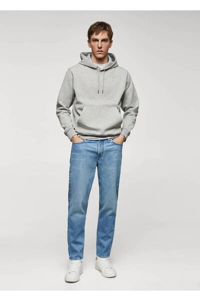 MANGO Metal Grisi Erkek Sweatshirt 67030650