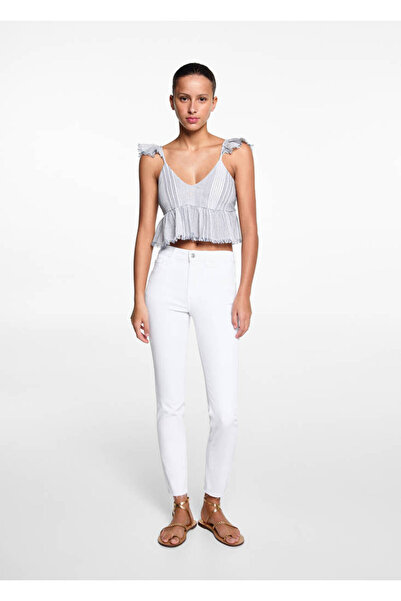 MANGO Beyaz Kız Çocuk Jeans 67900678