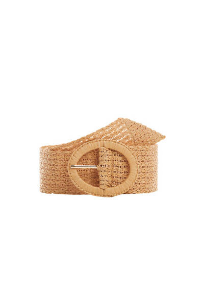 MANGO Woman Women's Beige Belt 67085981
