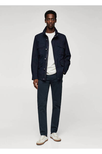 MANGO Man Lacivert Erkek Pantolon  47014390