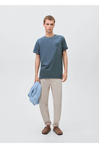 MANGO Mavi Erkek Çocuk  T-Shirt 87015740