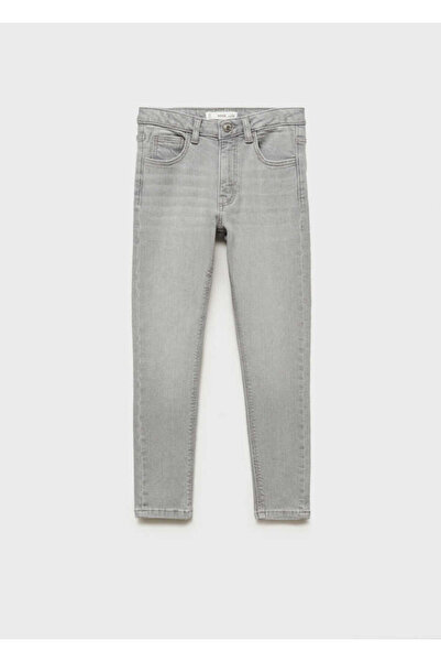 MANGO Gri Denim Kız Çocuk Jeans 87082539